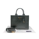 Prada Small Symbole Black Leather Tote Bag