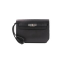 Hermes Kelly Depeches 25 Black Soft Leather Year 2021