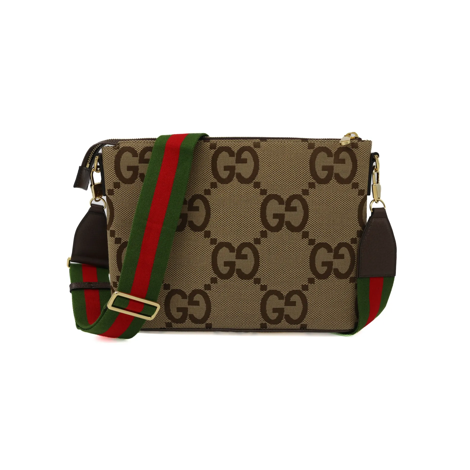 Gucci GG Jumbo Messenger Bag Brown 699130 