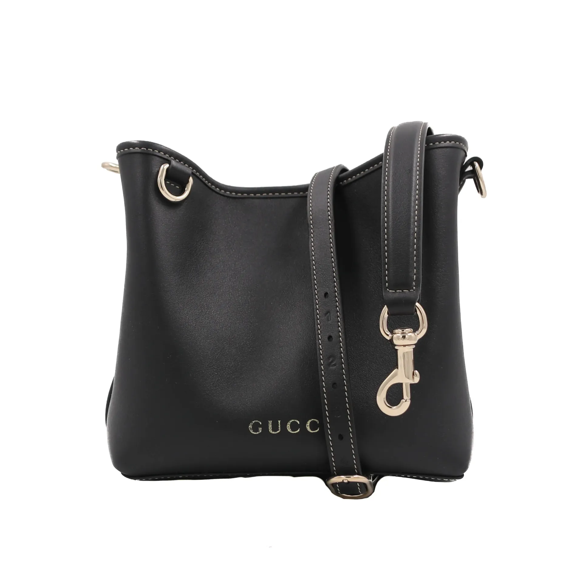 Gucci GG Embleme Bucket Bag Black