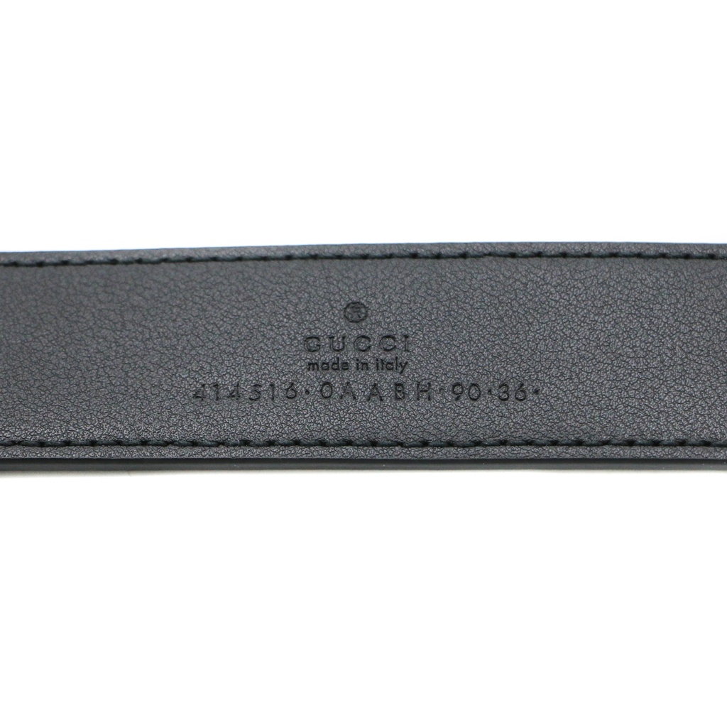 Gucci GG Marmont Thin Belt Black 414516 90 36
