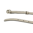 Gucci White Leather Thin Belt 703327