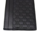 Gucci Microguccissima Black Leather Card Case Wallet 262837