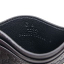 Gucci Microguccissima Black Leather Card Case Wallet 262837