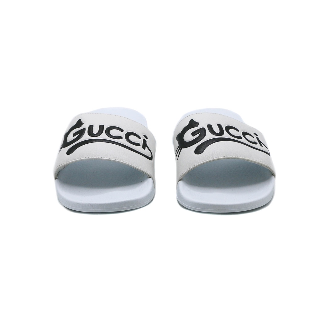 Gucci Women Nappa Pantoufles White Size 36