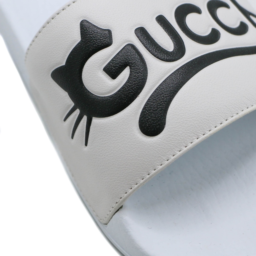 Gucci Women Nappa Pantoufles White Size 36