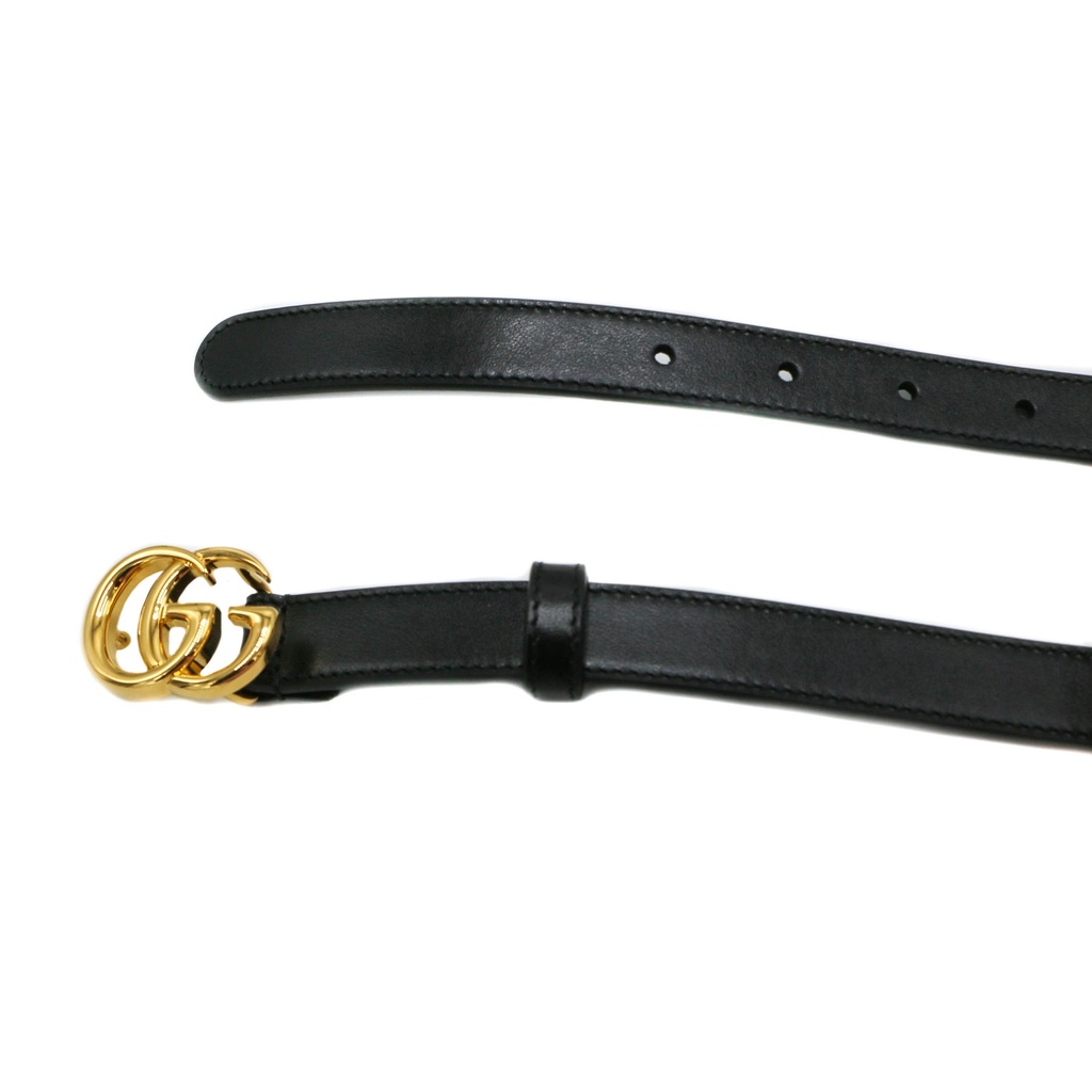Gucci GG Marmont leather belt with shiny buckle 069417 85 34