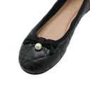 Christian Dior Ballet Flat Black Quilted Cannage Calfskin Size 36 1/2