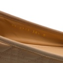 Christian Dior Ballet Flat Nude Quilted Cannage Calfskin Size 38 1/2