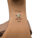 Christian Dior 30 Montaigne Heeled Slide Powder Pink Calfskin Size 37 1/2