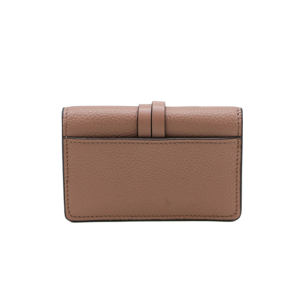 Chloe-11411 Alphabet Mini Tri Fold Dusty Pink Wallet