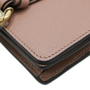 Chloe-11411 Alphabet Mini Tri Fold Dusty Pink Wallet