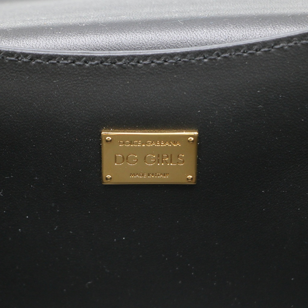 Dolce&Gabbana Nappa DG Girls Shoulder Bag Black