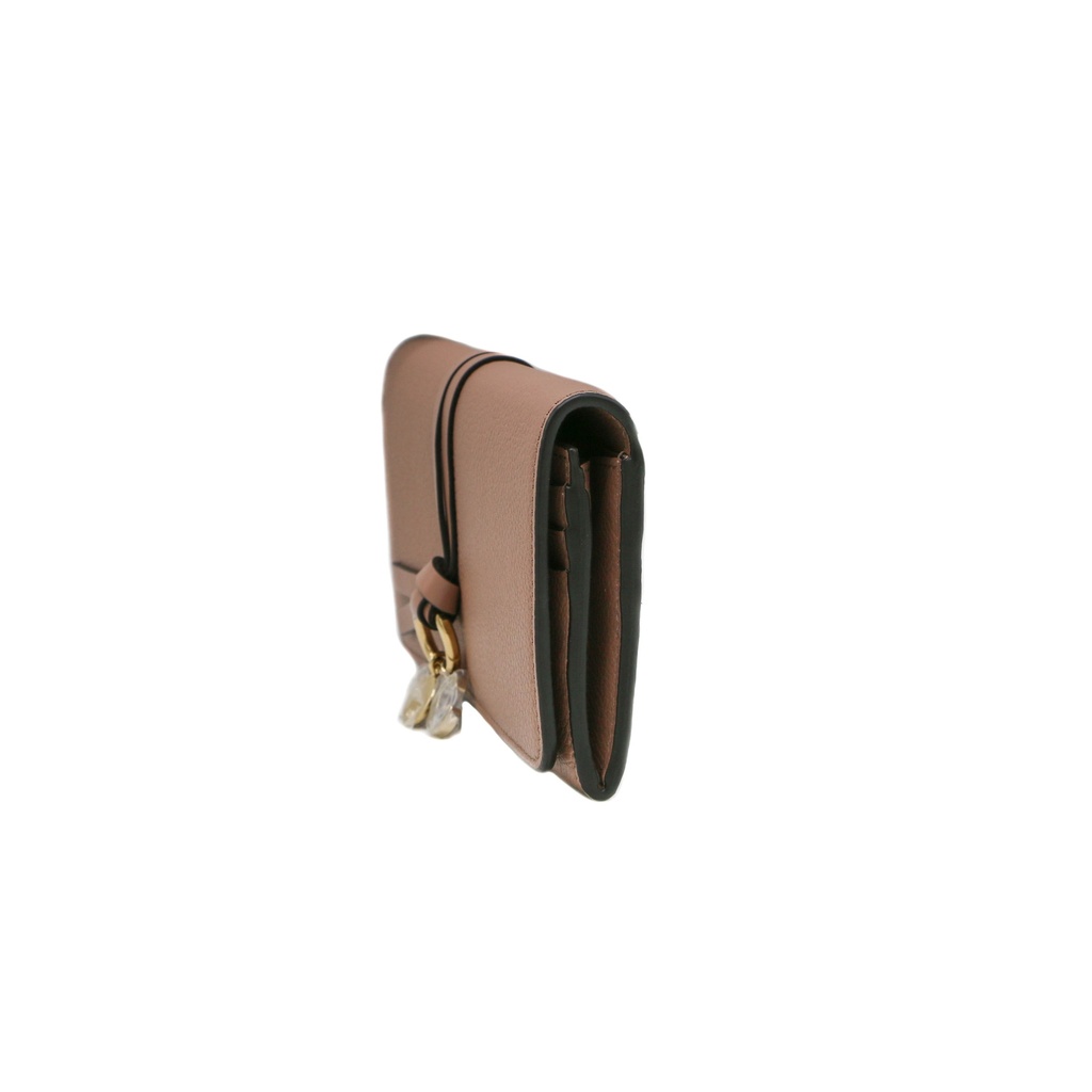 Chloe-11374 Alphabet Long Flap Wallet Dast Pink 032311065
