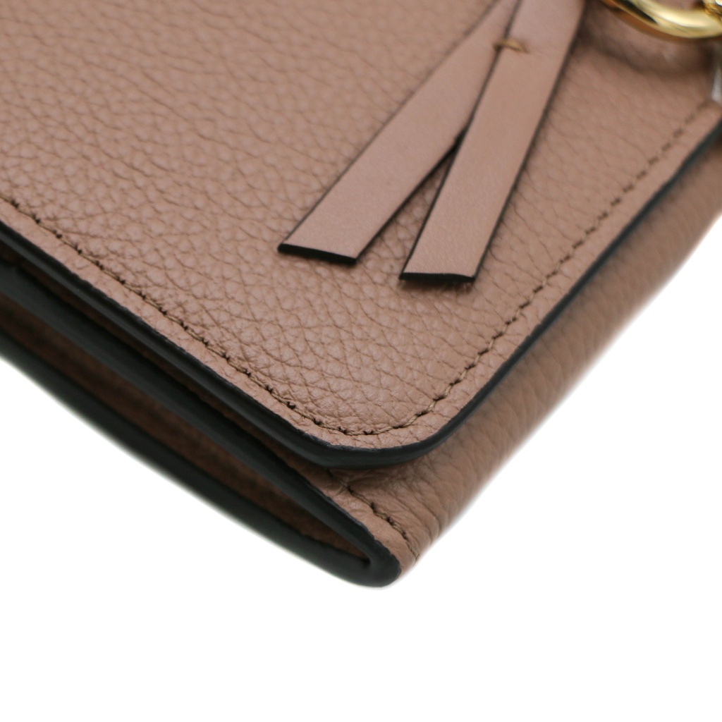 Chloe-11374 Alphabet Long Flap Wallet Dast Pink 032311065