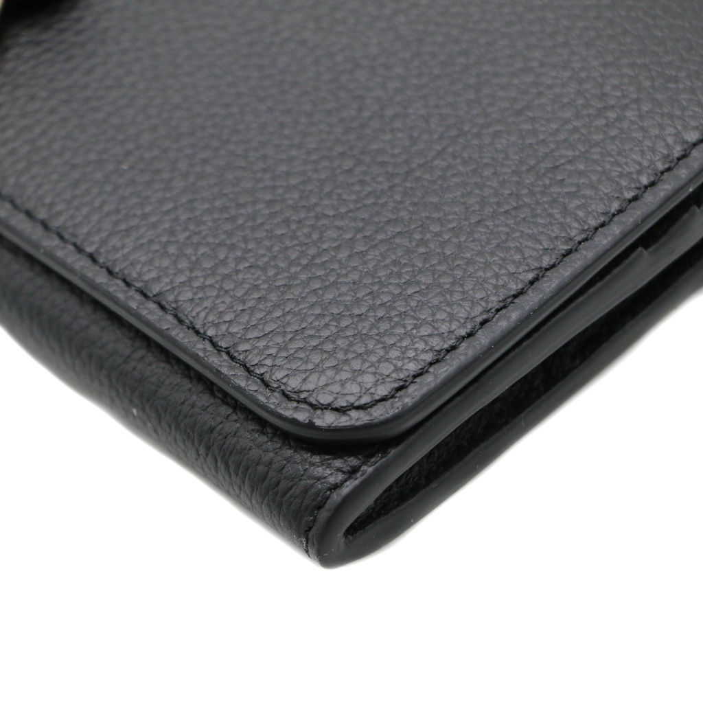 Chloe-11368 Chloe Alphabet Long Flap Wallet Black 022311065