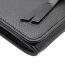 Chloe-11368 Chloe Alphabet Long Flap Wallet Black 022311065