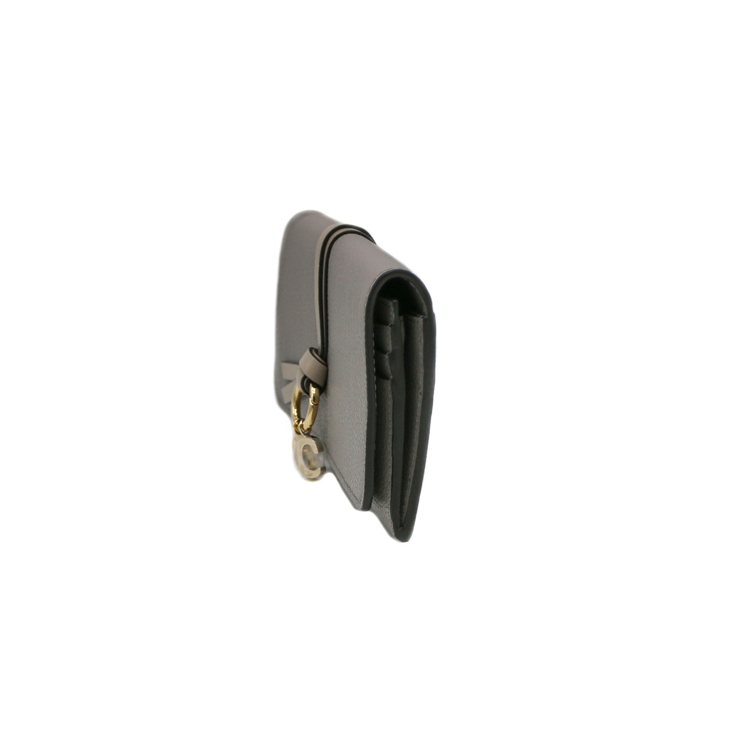 Chloe-11385 Alphabet Long Flap Wallet Dast Grey 032311065