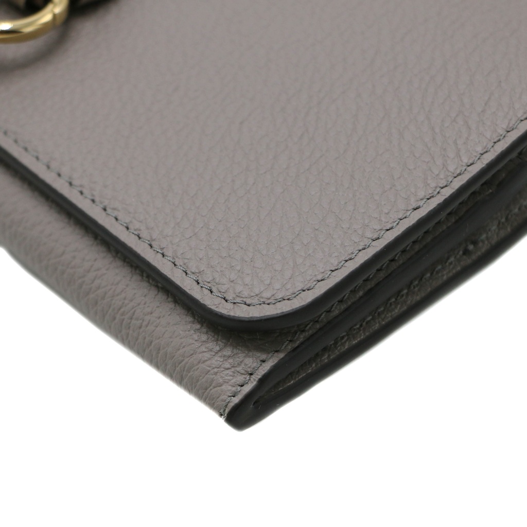 Chloe-11385 Alphabet Long Flap Wallet Dast Grey 032311065