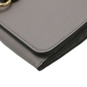 Chloe-11385 Alphabet Long Flap Wallet Dast Grey 032311065