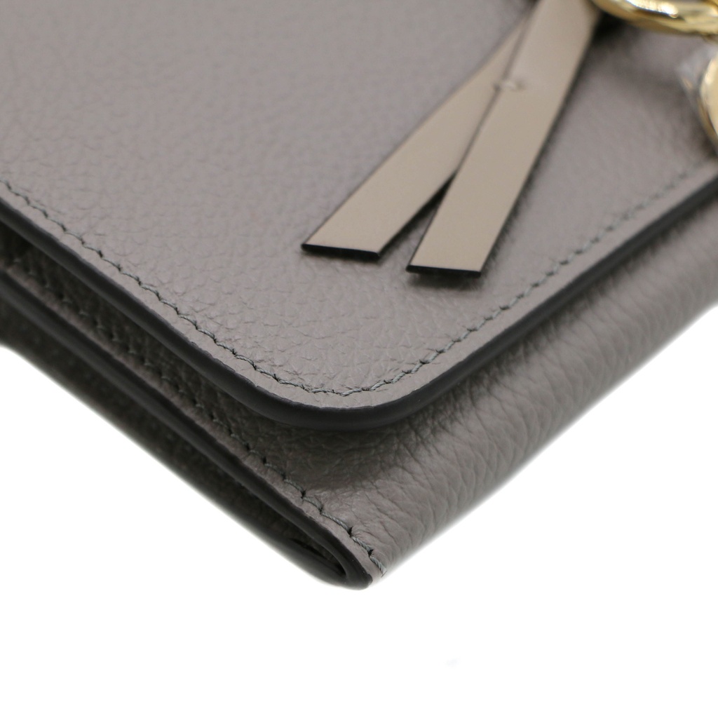 Chloe-11385 Alphabet Long Flap Wallet Dast Grey 032311065