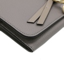 Chloe-11385 Alphabet Long Flap Wallet Dast Grey 032311065