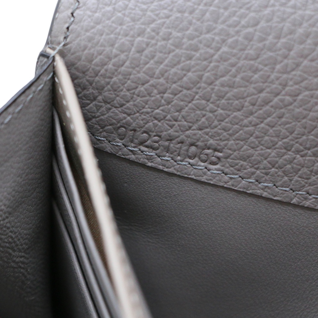 Chloe-11385 Alphabet Long Flap Wallet Dast Grey 032311065