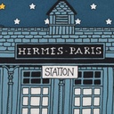 Hermès Carré 55 Hermes Paris Scarf Silk Blue