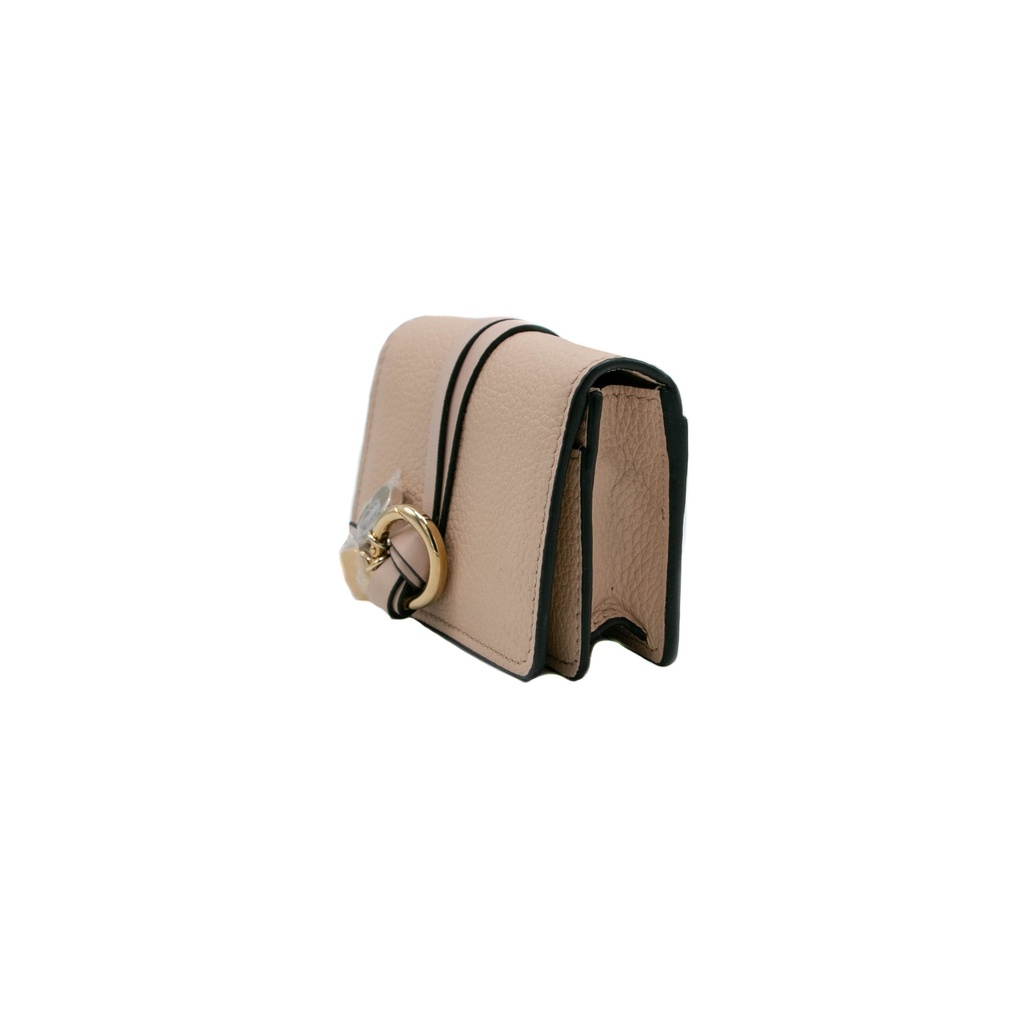 Chloe-11410 Alphabet Mini Tri Fold Pink Wallet
