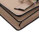 Chloe-11410 Alphabet Mini Tri Fold Pink Wallet