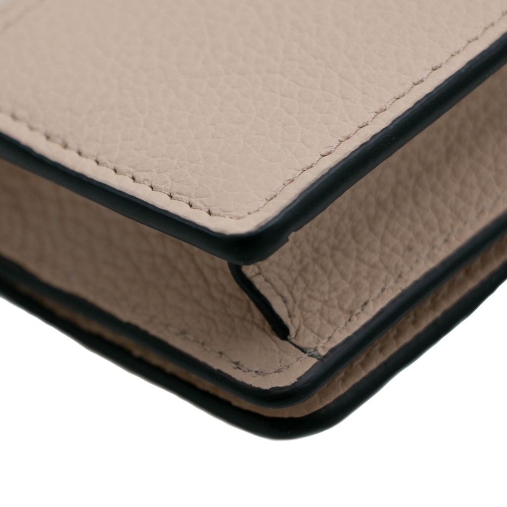 Chloe-11410 Alphabet Mini Tri Fold Pink Wallet