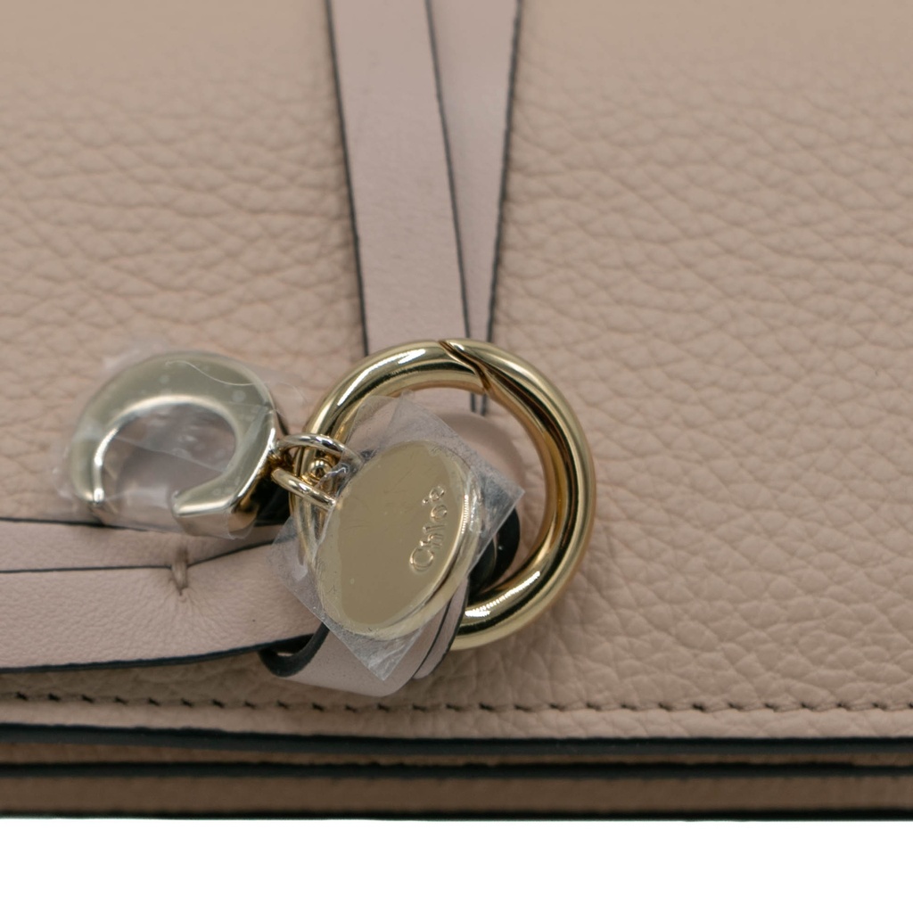 Chloe-11410 Alphabet Mini Tri Fold Pink Wallet