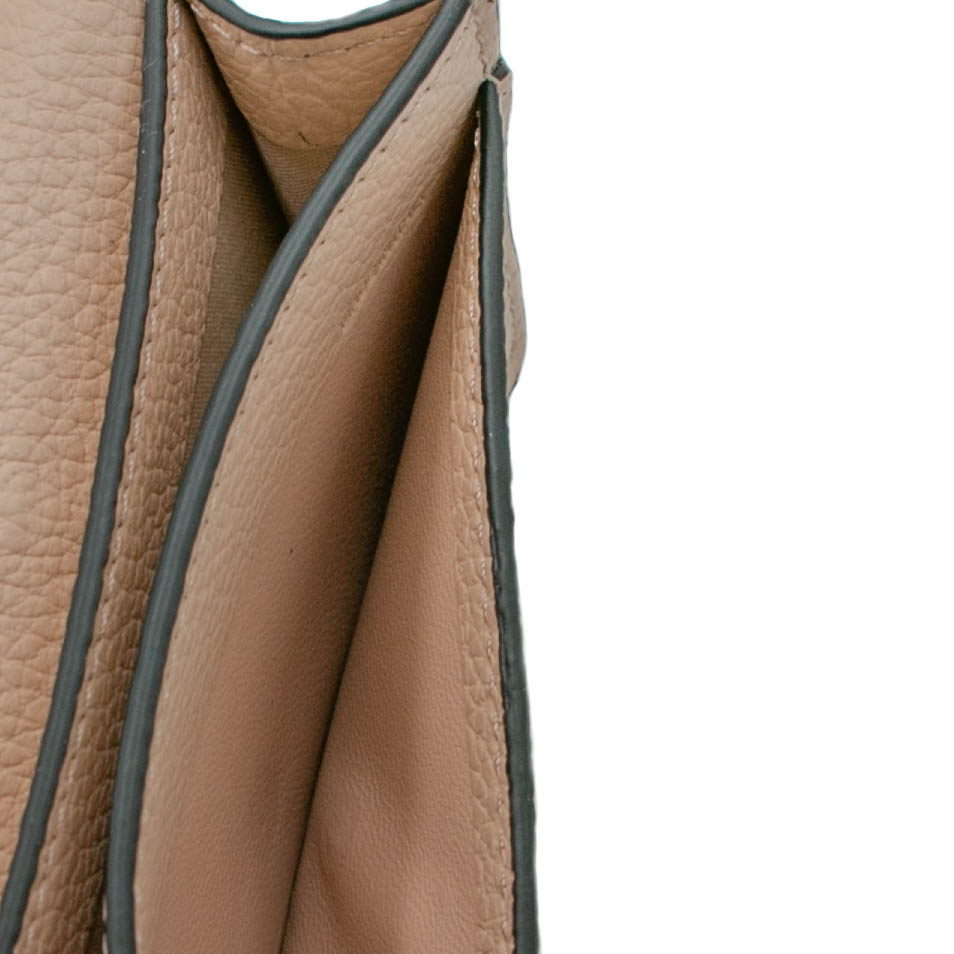 Chloe-11410 Alphabet Mini Tri Fold Pink Wallet