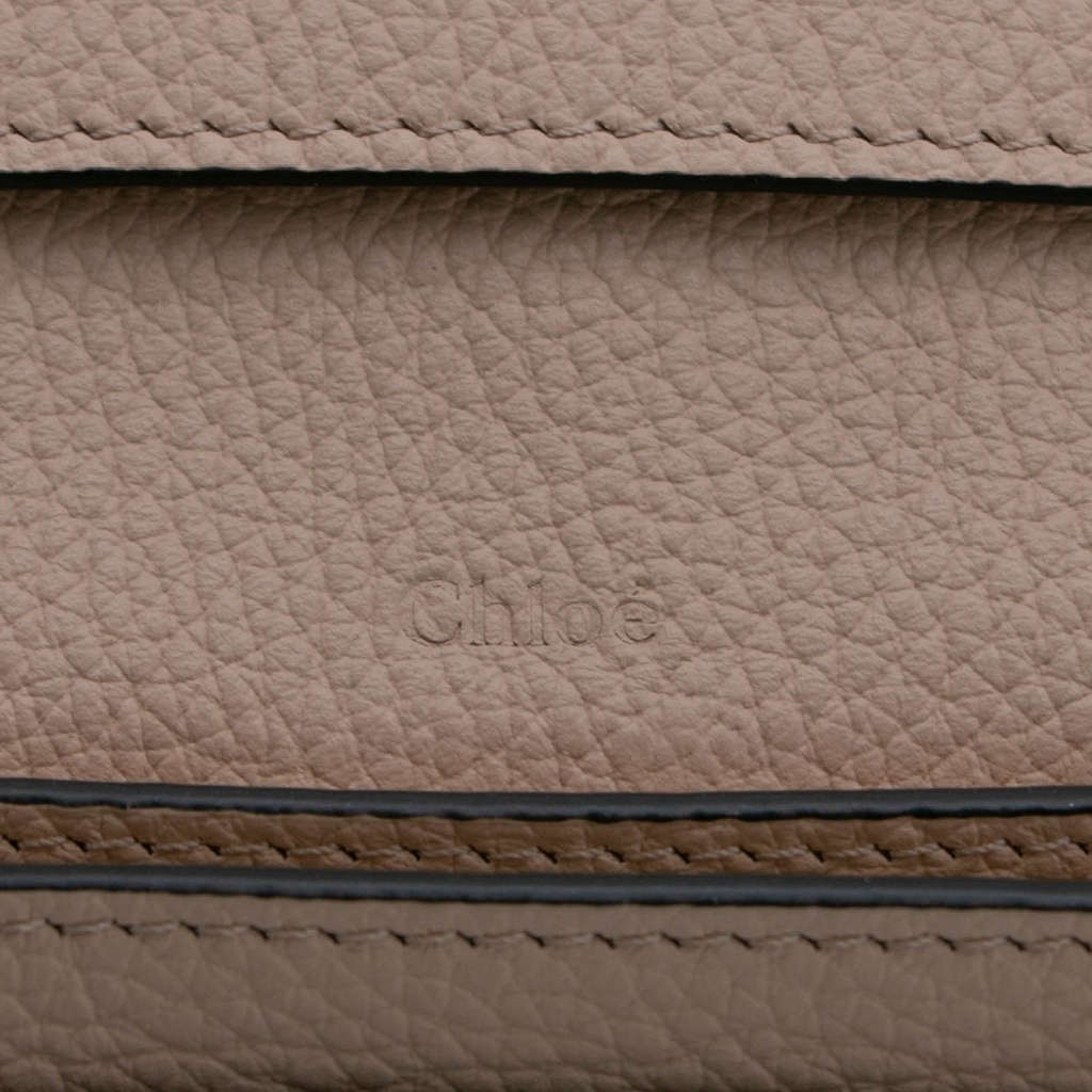 Chloe-11410 Alphabet Mini Tri Fold Pink Wallet