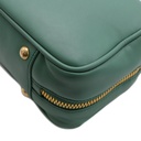 Miu Miu Leather Barrel Handbag Green