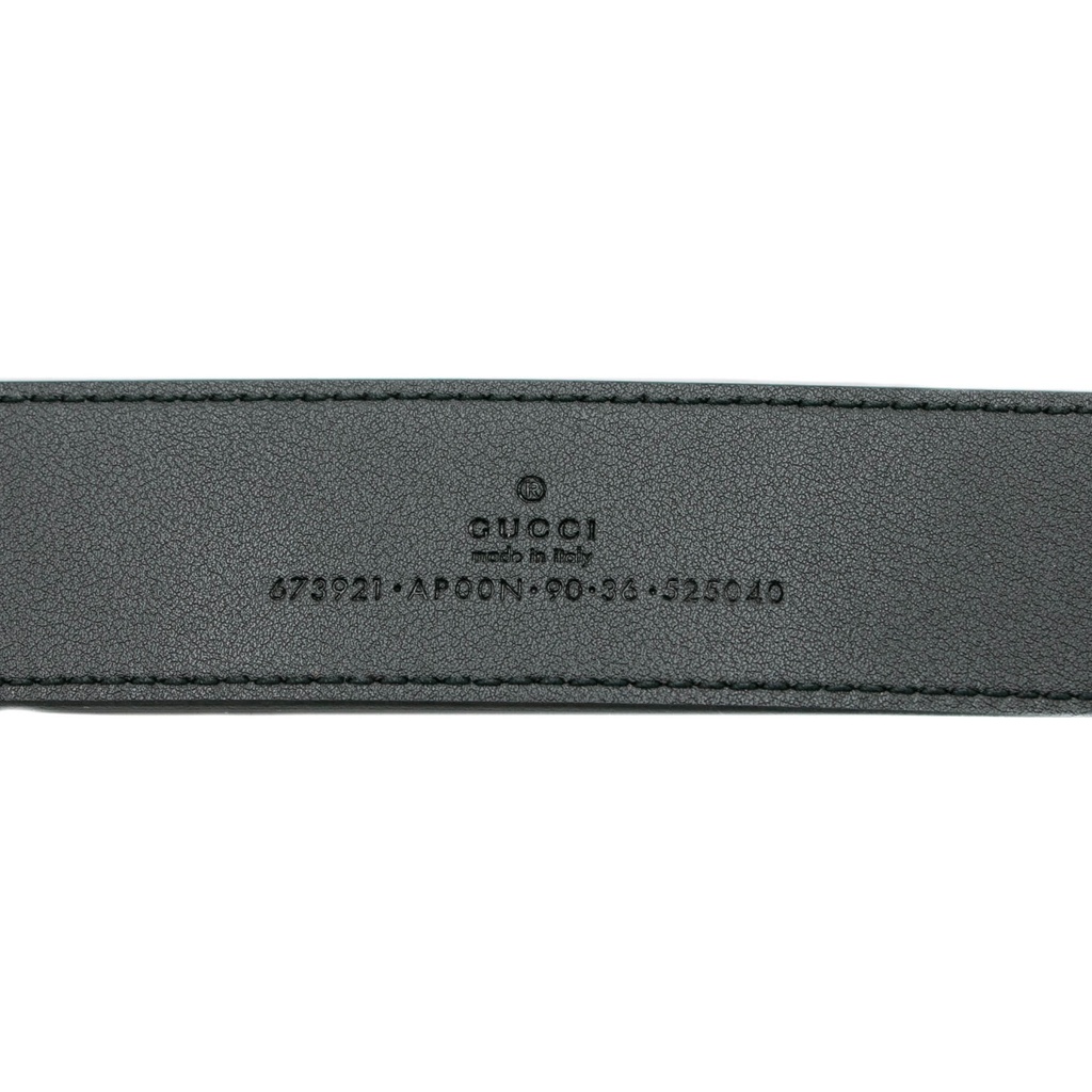 Gucci Belt with Interlocking G Detail 673921 Size 90 36