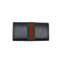 Gucci Web Ophidia Continental Black Leather Wallet 719886