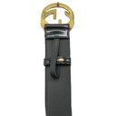 Gucci Interlocking G Buckle Wide Belt 763389 Size 85 34