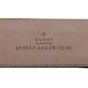 Gucci G Buckle Belt Black 655567 Size 95 38