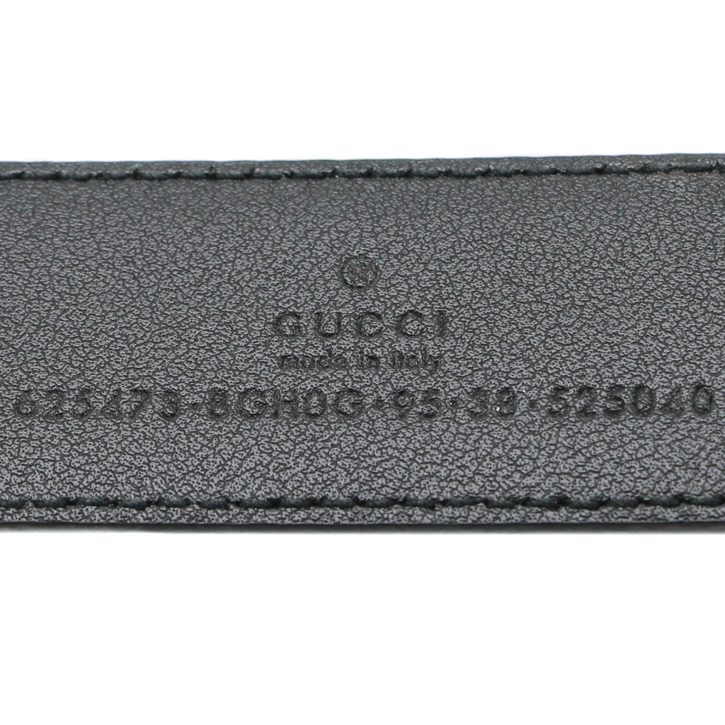Gucci Square Buckle Black Leather 625473 Size 95 38