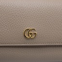 Gucci GG Marmont Leather Continental Wallet Beige and Yellow 456116