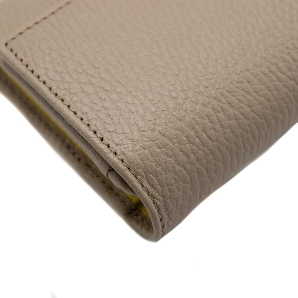 Gucci GG Marmont Leather Continental Wallet Beige and Yellow 456116