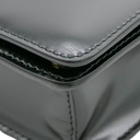 Prada Vitello Pattina Black Leather Small Gold Chain