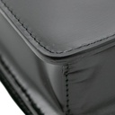 Prada Vitello Pattina Black Leather Small Gold Chain