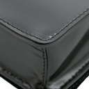 Prada Vitello Pattina Black Leather Small Gold Chain