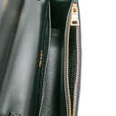 Prada Vitello Pattina Black Leather Small Gold Chain