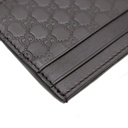 Gucci Microguccissima Brown Leather Card Case Wallet 262837