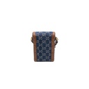 Gucci GG Supreme Horsebit 1955 Mini Blue Bag 625615