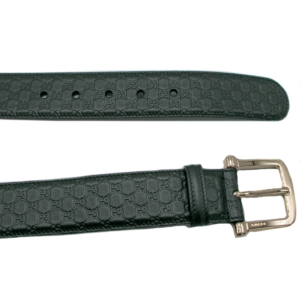 Gucci Microguccissima Black Belt 281548 Size 85 34