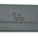 Gucci Microguccissima Black Belt 281548 Size 85 34